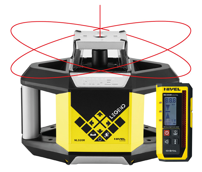Nivelă laser rotativă NL320R Digital - Descriere