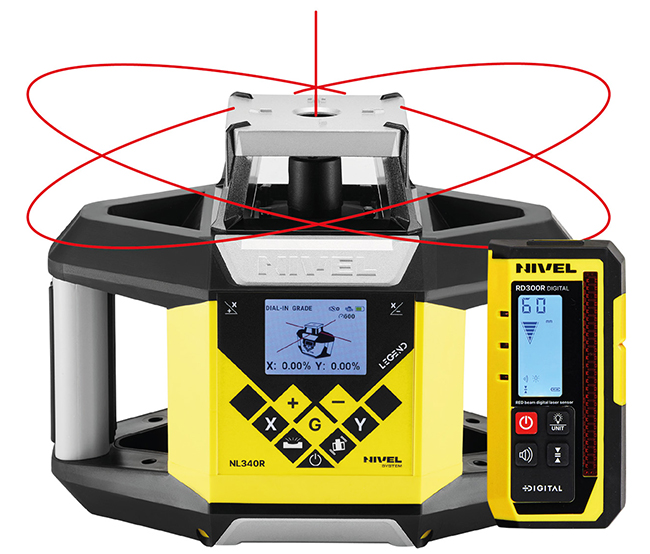 Nivelă laser rotativă NL340R Digital - Descriere